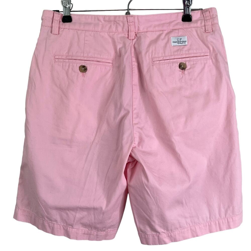 Vineyard Vines Men's Size 30 Club Short 9” Chino Cotton Twill Pink Golf Preppy - Picture 6 of 11